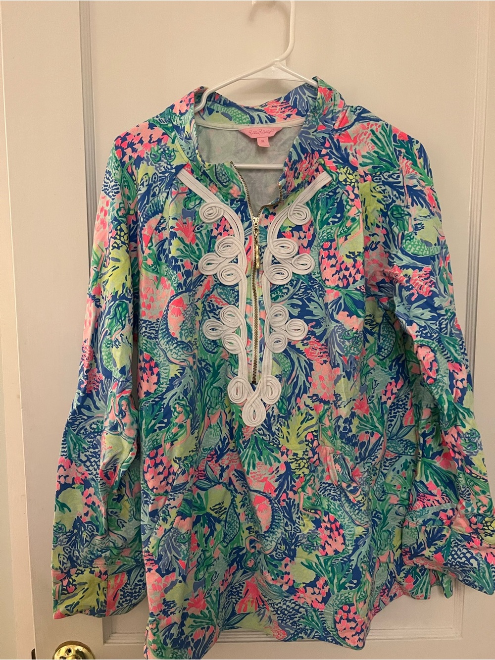 Lilly Pulitzer Skipper Popover - Mermaid’s Cove - XL EUC - Picture 5 of 10
